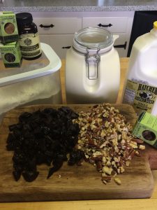 Ingredients for Mama's Prune Cake